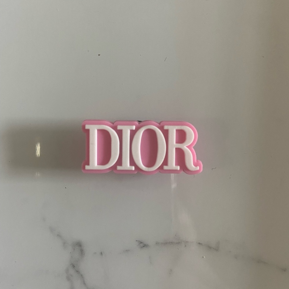 Designer logo crocs charms